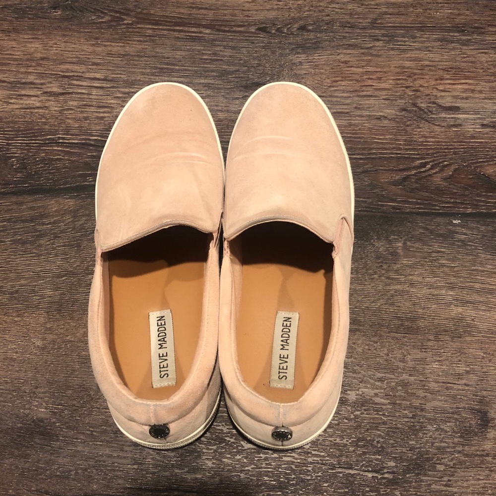 Steve Madden Gills Platform Flat - lt pink size 10